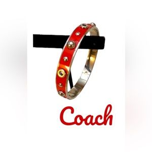 Coach Red Bangle